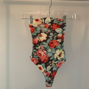 Floral urban outfitters bodysuit